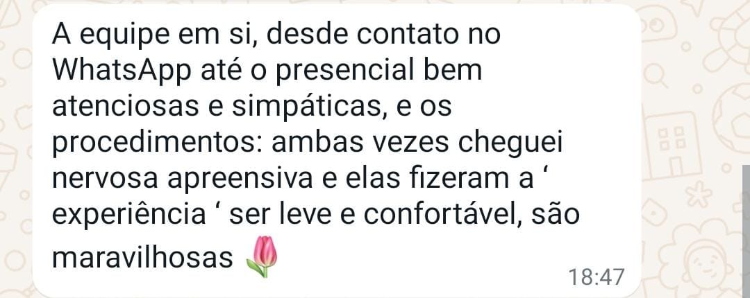 Print do depoimento 15 enviado por paciente