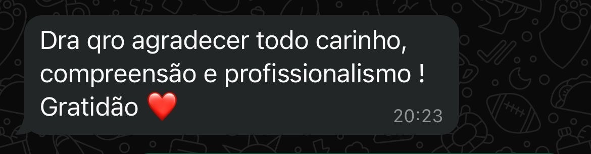 Print do depoimento 3 enviado por paciente