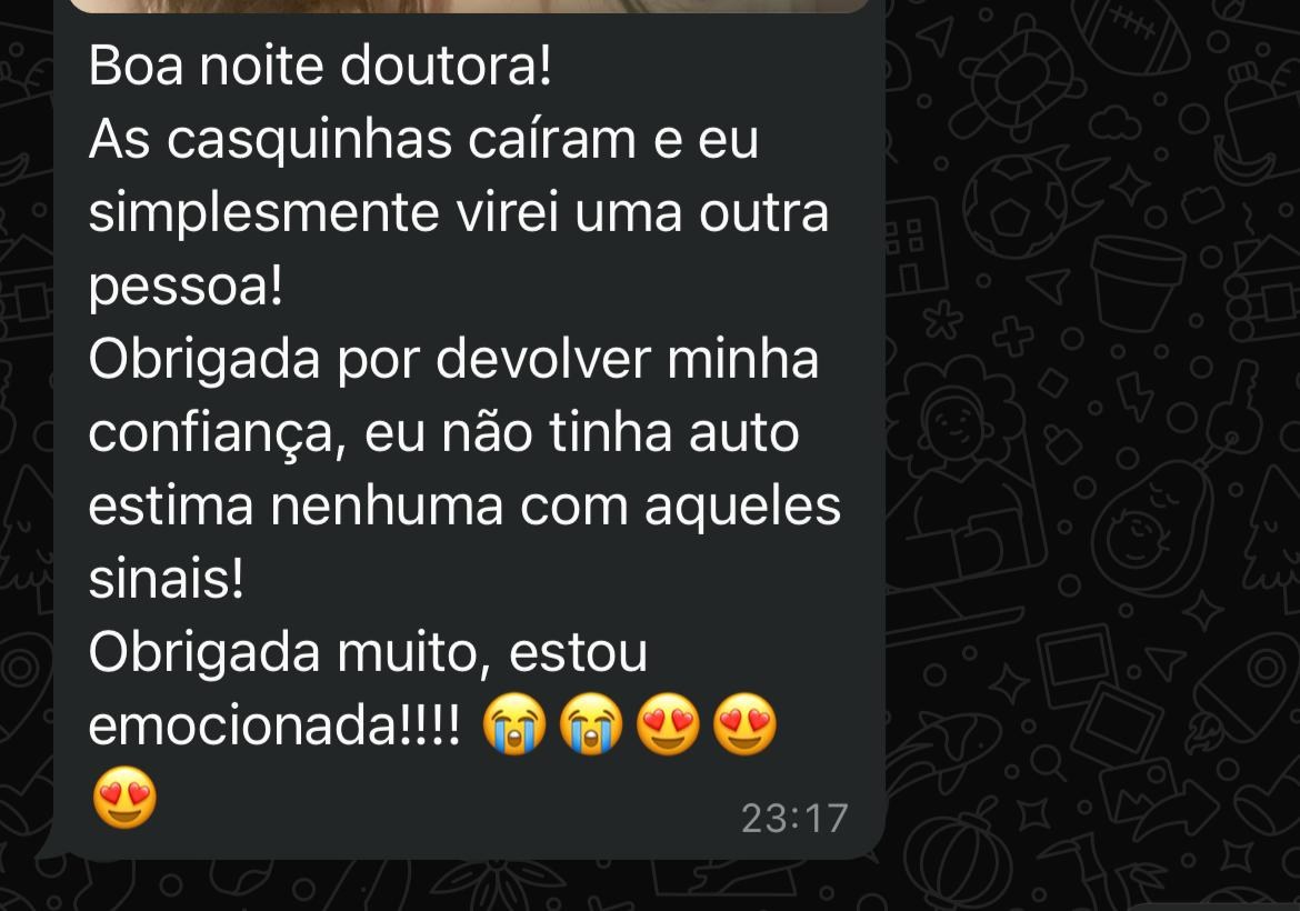 Print do depoimento 5 enviado por paciente