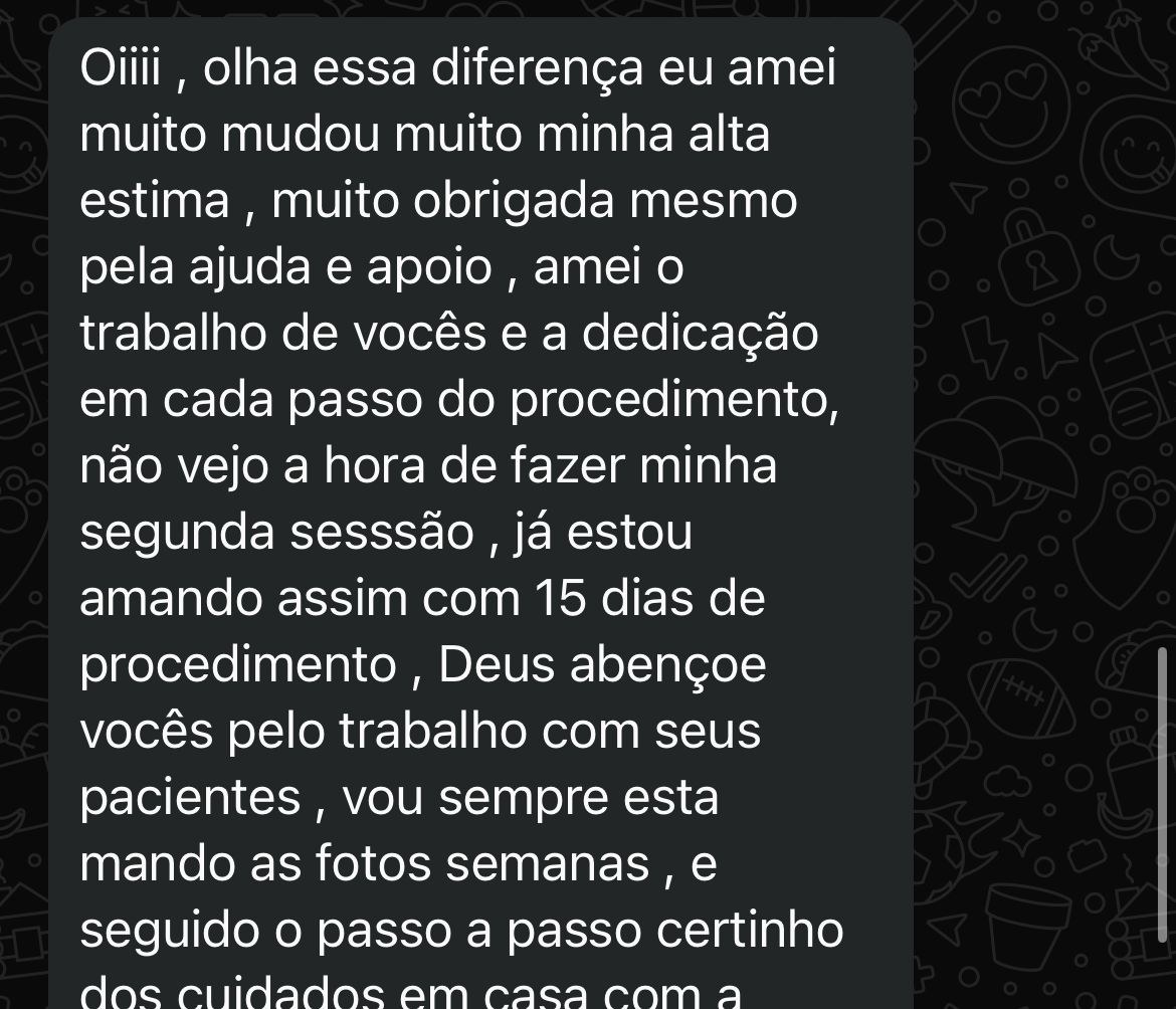 Print do depoimento 2 enviado por paciente